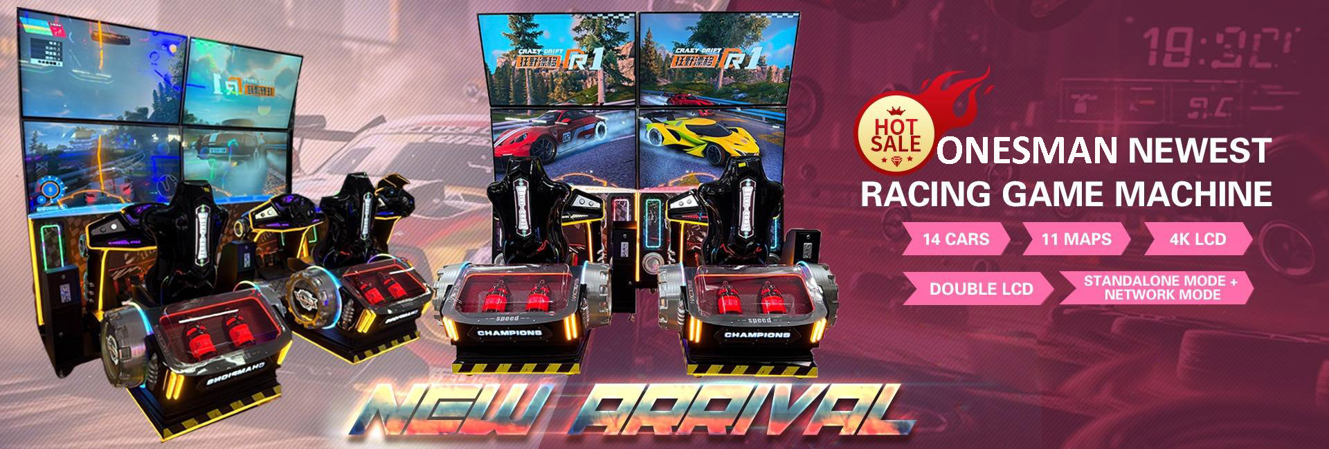 New arrival car racing game machine